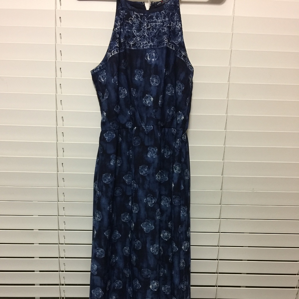 BLUE MAXI DRESS - SIZE S